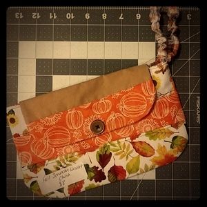 Fall Scrunchie Wristlet